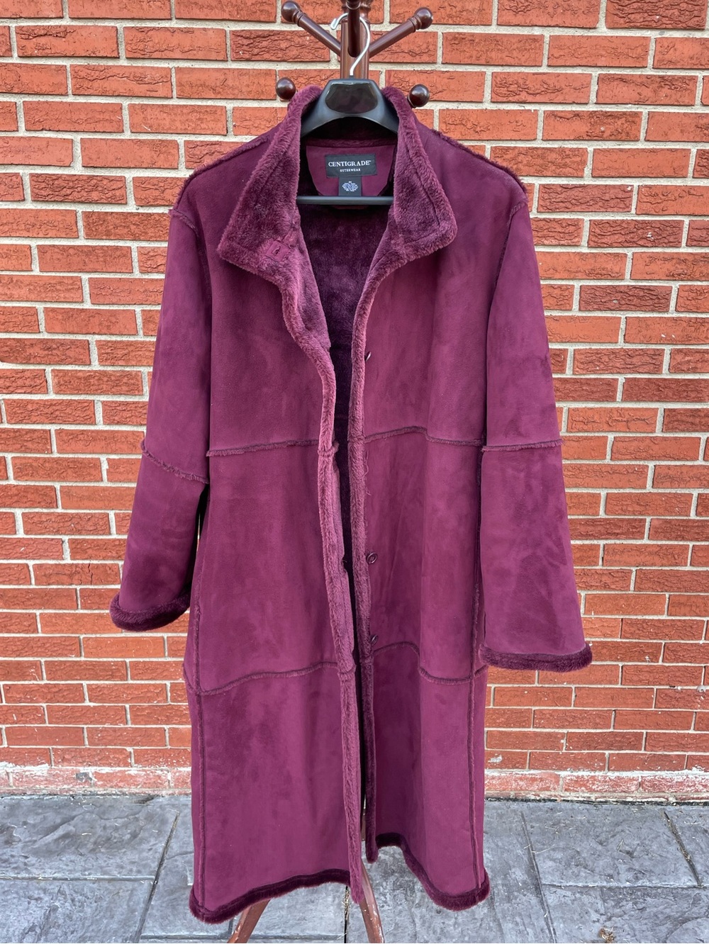 CENTIGRADE Burgundy Coat 3X